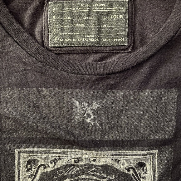 Vintage ALLSAINTS Kid's Acid Cards T-Shirts Set of Two!!  New w/o Tags - Picture 5 of 5